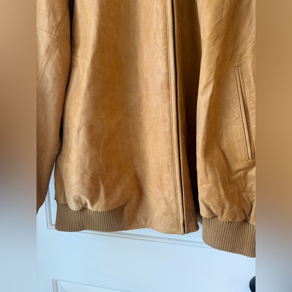 Pelle Pell Sz 62 100% leather jacket in camel color - Picture 3 of 11